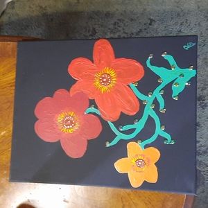 Hand painted acrylic on canvas